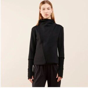 Aday Black Up In The Air Scuba Moto Jacket